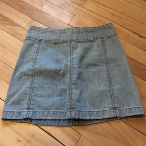 Free people jean skirt